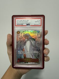 One Piece Card Game Silvers Rayleigh OP08 Manga Alt Art PSA 10
