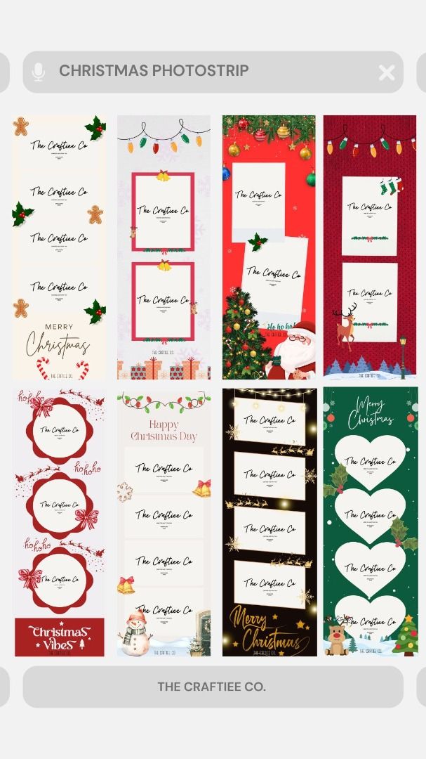 Customised X'mas Photostrip Printing (Category: Art & Prints) located in Singapore. Submitted by itjustlove (Listing ID 1432755579, Image 2). Description: Turn your festive memories into a cute Christmas photostrip! Perfect for gifting, party favours, or keeping your holiday moments forever ❤️ ✨ Product Details • High-quality photo printing (clear & vibrant colours) • High quality Kodak glossy photo paper only • Custom text (names, dates, short m