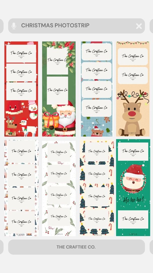 Customised X'mas Photostrip Printing (Category: Art & Prints) located in Singapore. Submitted by itjustlove (Listing ID 1432755579, Image 6). Description: Turn your festive memories into a cute Christmas photostrip! Perfect for gifting, party favours, or keeping your holiday moments forever ❤️ ✨ Product Details • High-quality photo printing (clear & vibrant colours) • High quality Kodak glossy photo paper only • Custom text (names, dates, short m