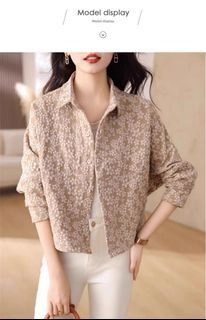 Outwear Floral Jacket for Women, Spring and Autumn