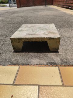 Concrete Step Stool - Square Design
