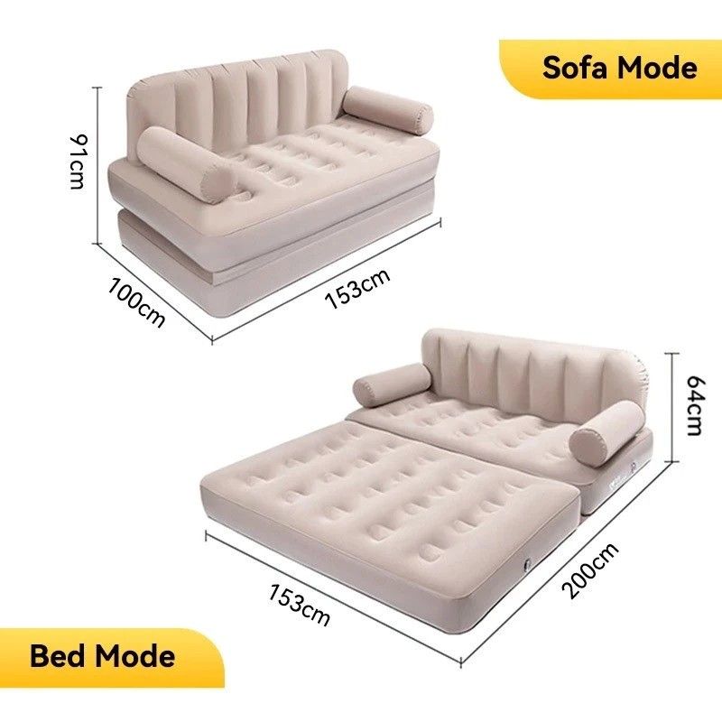 🇸🇬 [SG INSTOCKS] Folding Inflatable Sofa Bed Outdoor | Portable Air Sofa Bed | Camping Inflatable Couch | Outdoor Lazy Air Sofa Bed | Travel Inflatable Bed Chair | Beach Camping Air Sofa (Category: Sofas) located in Singapore. Submitted by primenest (Listing ID 1433809577, Image 3). Description: LOCAL SELLER | INSTOCKS | FAST DEAL • Foldable Inflatable Sofa Bed Design • Comfortable Outdoor Air Sofa • Lightweight & Portable for Travel • Easy to 