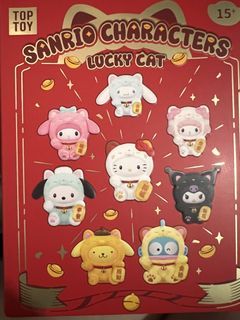 Hello Kitty-Top Toy Sanrio Characters Lucky Cat Blind Box