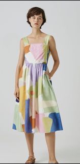 OSN Our Second Nature Lightyear cotton Print Midi Dress