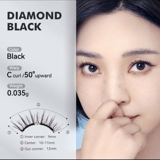 WOSADO Magnetic Eyelashes - Diamond Black