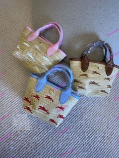 Longchamp new mini straw woven bag