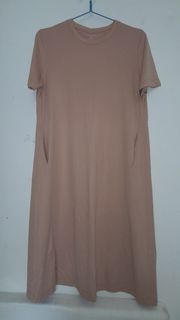 Tokyo Life T-Shirt Dress - XL - Beige