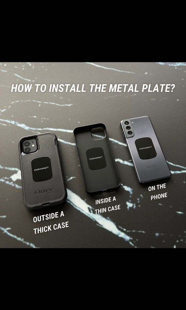 Carmount phone holder magnet mount cars (Category: Tools & Equipment) located in Singapore. Submitted by EVERY_BODYKITS (Listing ID 1434857199, Image 2). Description: PROMOTION PRICE 1 set for $15 2 sets for $25 While stocks last! Ready stocks cash and carry. Small and compact design with strong magnet hold. We are authorized distributer of CARMOUNT with certificate of authenticity. Perfect for small gifts! Bulk purchase and enquiries welcomed. S