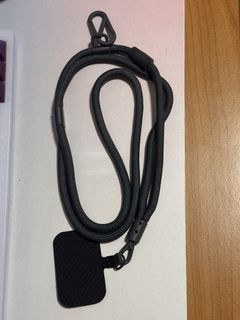 MUJI grey Phone Lanyard