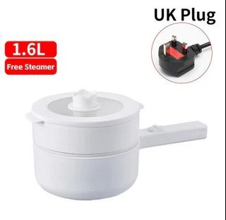 5L Large Capacity Multifunctional Electric Cooker 电煮锅 Non-Stick Multi Cooker with Steamer 28CM Upgraded Electric Hot Pot