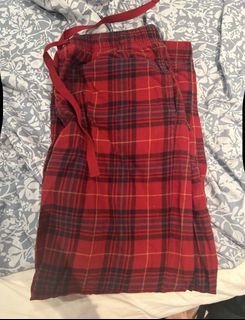 Uniqlo Red Plaid Pajama Pants - Size M