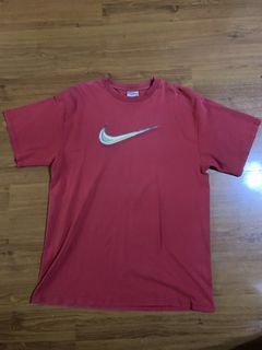 nike vintage big swoosh thrifted shirt