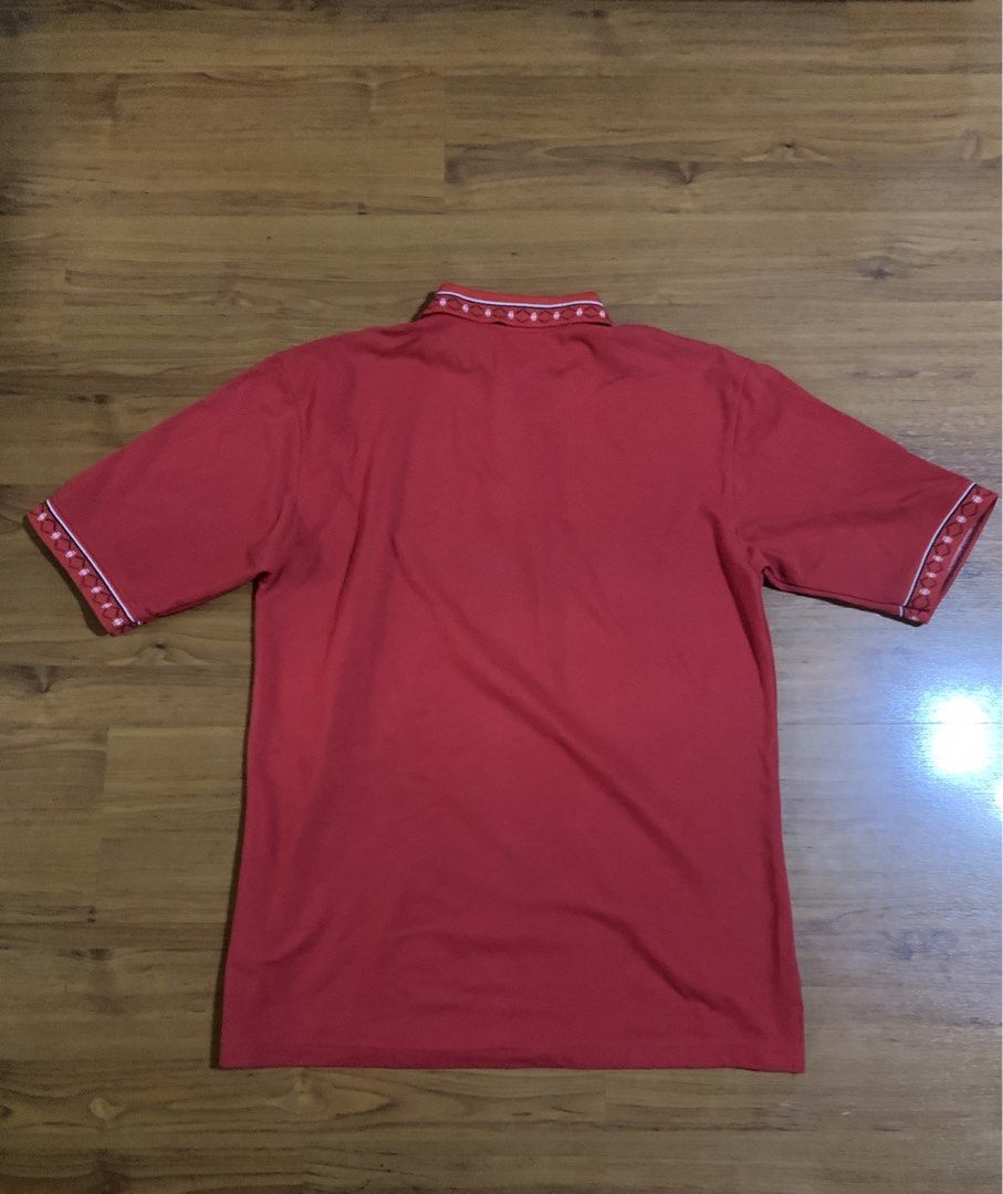 nike red thirfted button up polo (Category: Tshirts & Polo Shirts) located in Singapore. Submitted by izh4n (Listing ID 1430577888, Image 3). Description: thrifted rfs,clear my closet 5$ delivery.