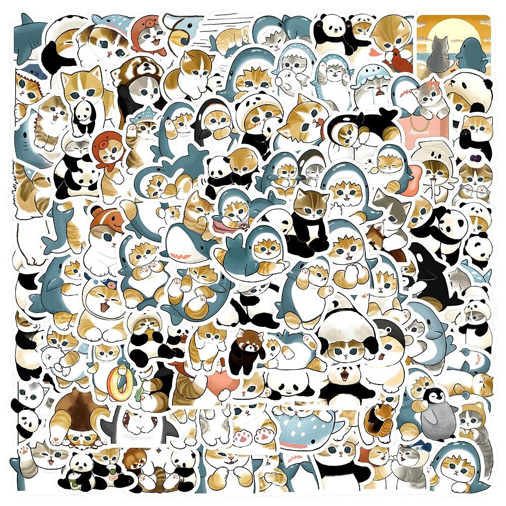 25/50/75/100 pcs Mofusand Shark Panda Cat Waterproof Vinyl PVC Graffiti Stickers Label Decal Luggage Helmet Bike Laptop Phone Suitcase Water Bottle Guitar Skateboard (Category: Other Stationery & Craft) located in Singapore. Submitted by black.kat (Listing ID 1430646004, Image 1). Description: 25pcs- $5 50pcs- $10 75pcs- $15 100pcs- $20 approx 3cm-5cm waterproof and fade proof meet up under blk 54 toa payoh or at toa payoh/braddell mrt normal mai