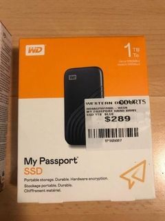 Brand New WD My Passport SSD 1TB - Blue