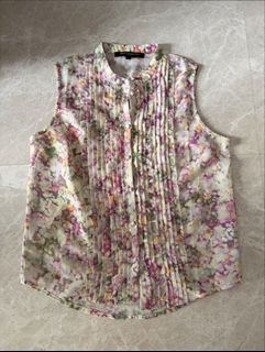 French Connection Floral Sleeveless Blouse