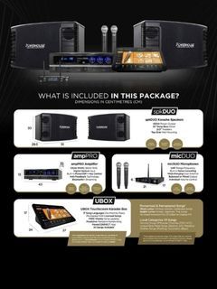 Powerhouse Karaoke System - SPKDUO, ampPRO, micDUO, UBOX