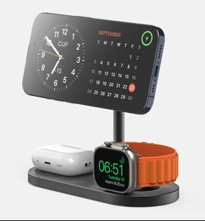 KUXIU-X23-Pro-3-in-1 Magnetic Wireless Charging Station for iPhone and Apple Watch