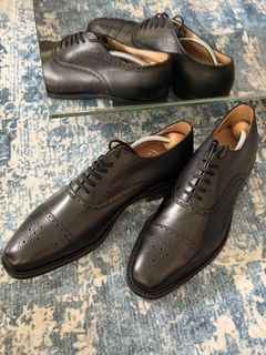 Church's Toronto Black Leather Oxford Brogues - Size 8