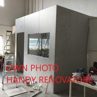 MAid room Dispose Partition wall repair  false ceiling Arch 100%  touch up patch & repaint  waterproof & anti-mould crack fixing clean & tidy finish