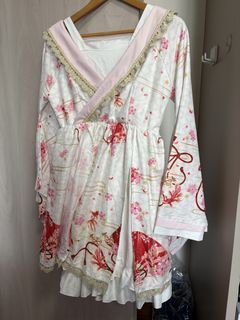 Japanese Lolita kimono Dress - Floral Print