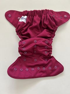 Baby BeeHind Magic-All Cloth Diaper - Maroon