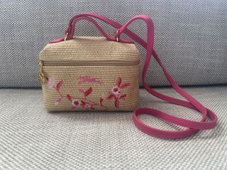 Longchamp Le Panier Pliage Vanity Floral Embroidered XS Crossbody