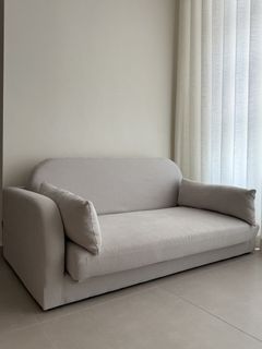 [MINT] Convertible Bobby Sofa Bed - Light Grey HipVan