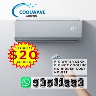 GENERAL AIRCON SERVICE /FIX AC WATER LEAKING /AIRCON NOT COLD/AC CHEMICAL WASH/AIRCON REPAIR/TOPUP GAS