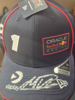 Signed Max Verstappen 1 New Era Oracle Red Bull Racing Cap