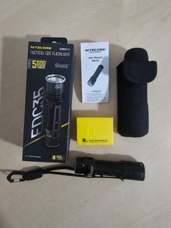 Nitecore EDC35 5000 Lumens USB-C Rechargeable Flashlight Full Set