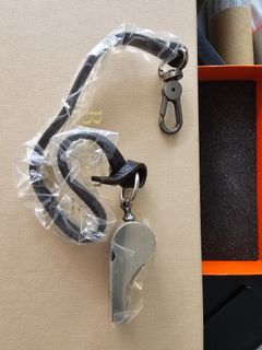 Calvin Klein Stainless Steel Whistle Keychain