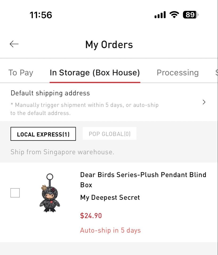 Dear Birds Series Plush Pendant Blind Box - My Deepest Secret (Category: Designer & Blind Box Toys) located in Singapore. Submitted by eimny21 (Listing ID 1440022976, Image 1). Description: - Dear Birds Series blind box (Popnow) - Plush pendant - Specific item: 'My Deepest Secret' (Hirono) - Top up $1.50 for mailing, can change delivery address. WTT - Shall We Dance (Crybaby) and meet ups at my convenience. .