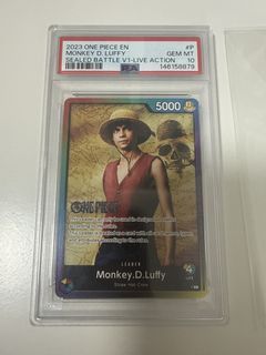 2023 ONE PIECE PROMOS SEALED BATTLE LIVE ACTION MONKEY D  LUFFY - PSA 10 GEM MINT