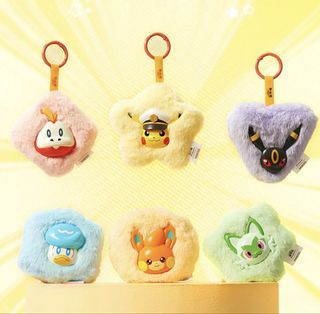 Pokemon Horizons Series Scented Vinyl Plush Keychain (Pawmi & Quaxly)