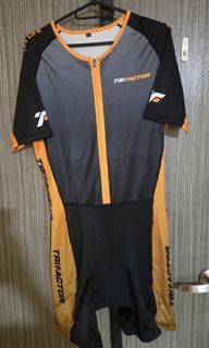 (XL) TRIFACTOR Triathlon Suit Orange Black
