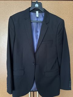 TOPMAN Black Blazer Jacket UK 34S EUR 86CM S US 34S