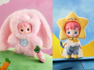 (Set) Hacipupu Enchanted Realm Tales Series Mini Action Figure - Carrot Guardian + Starry Night Keeper
