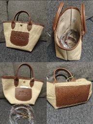 ✨ LONGCHAMP Le Panier Pliage Mini Straw Tote Bag