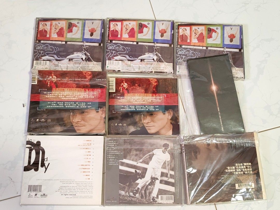 Andy Lau Collection cd original Various Albums (Category: CDs & DVDs) located in Singapore. Submitted by luckyno80 (Listing ID 1440774444, Image 4). Description: - Collection of original Andy Lau CDs - From the Hong Kong singer and actor - Ideal for fans completing their collection - Includes some older releases 1st/2nd pic $20 each. 3 for $55 3rd/4th pic $8 each. 3 for $20 .