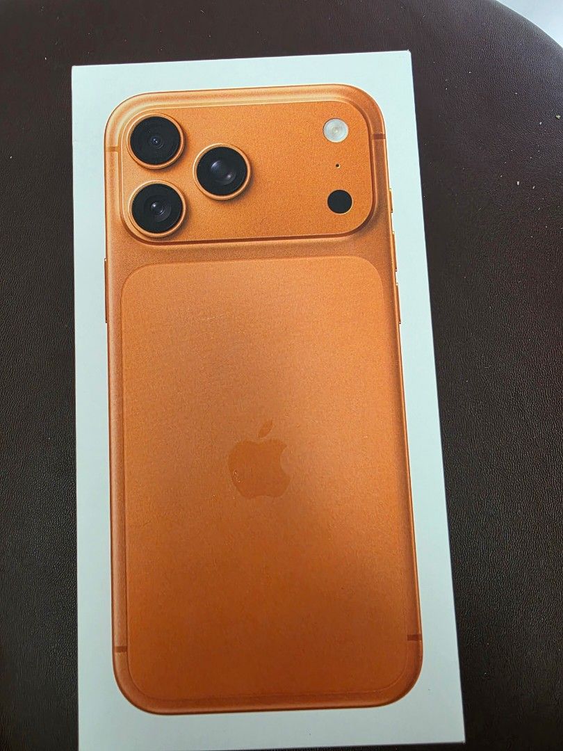 iPhone 17 Pro Max 1TB Cosmic Orange (Category: iPhone 17 Series) located in Singapore. Submitted by mj.mobile (Listing ID 1440802887, Image 1). Description: brand new seal warranry not activated one year apple warranty available in silver, orange , blue 5 star review trusted shop seller🌟🌟🌟🌟🌟 add $12 for tempered glass add $10 for transparent case add $29 for apple charger head we accept cash paynow cdc voucher for card charges credit card 2.