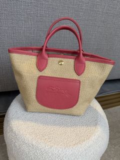 Longchamp Le Pliage XS with Pink Leather Trim