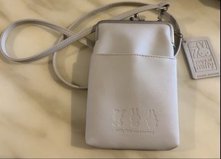 Miffy 70th Anniversary Phone Pouch Bag - Light Grey