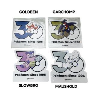 Pokemon 30th Anniversary Stickers - Various Pokemon Available