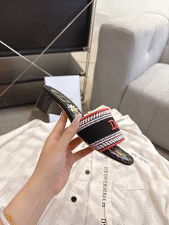 Dior Embroidered Slides