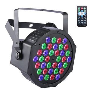 Par Lights, RGB 36 LED Stage Lights Sound Activated DMX Control, 7 Modes Uplighting with Remote Control Stage Lighting, DJ Lights for Club KTV Disco Party
