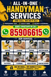 Handyman Services | Painting, Flooring, Partition, Furniture & Taobao Installation