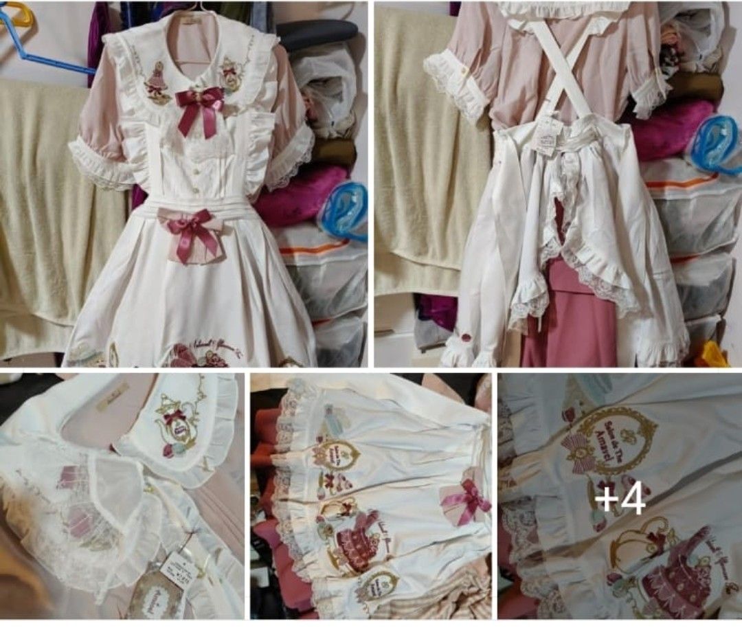 AMAVEL Lolita Japan Brand Dress used once to cosplay Maplestory Lucid (Category: J-Wave Merchandise) located in Singapore. Submitted by meiye (Listing ID 1443038150, Image 3). Description: Fits S ~ MAXIMUM General L size my measurements are 90cm bust, 70cm waist fits me nicely, skirt back is stretchy and can tighten with corset lace. Only worn once, Dress set from Amavel, the other accersories some is from taobao I will throw in for free! :D.