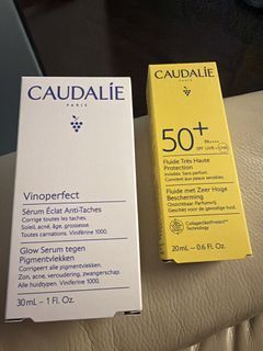Caudalie vinoperfect serum & sunscreen 50+