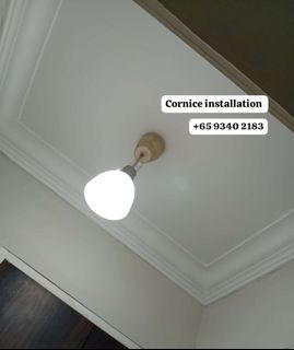 Cornice installation service/ livingroom cornice /bedroom cornice/cornice replacement/cornice repair/cornice remove/cornice hack/whole house cornice installation/Renovation service